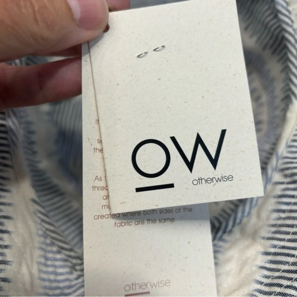 Otherwise NWT Bucket Hat Blue White Y2K Retro Summer‎